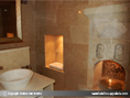 Foto Detail ensuite Badezimmer Höhlen Suite Kaya Odalar - ASMALI CAVE HOUSE Romantik und Höhlenhotel in Kappadokien, der Insider Tip für Ihren individuellen Urlaub in der Türkei