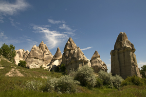 Image: Love Valley in Cappadocia with unusual stone formation. Cappadocia in Turkey - Home of Cave Hotel ASMALI CAVE HOUSE 