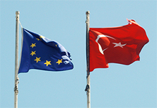 Turkish and European Union Flag